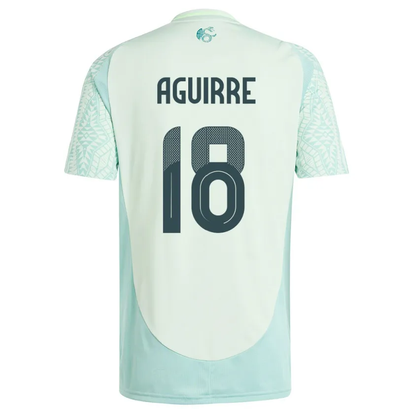 Danxen Dětské Mexiko Eduardo Aguirre #18 Povlečení Zelené Daleko Hráčské Dresy 24-26 Dres