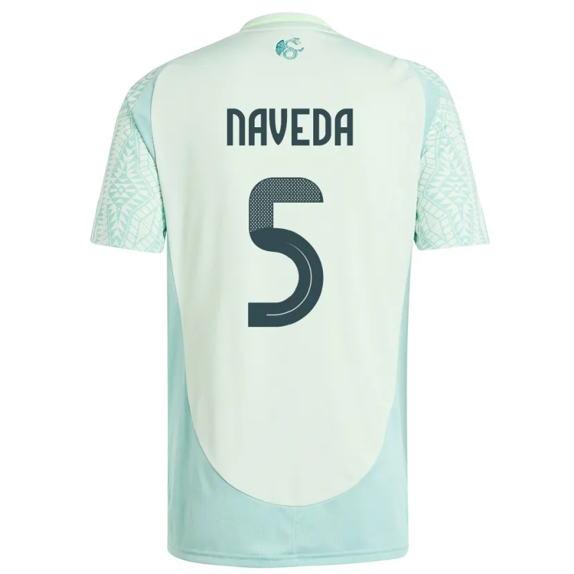 Danxen Dětské Mexiko Santiago Naveda #5 Povlečení Zelené Daleko Hráčské Dresy 24-26 Dres