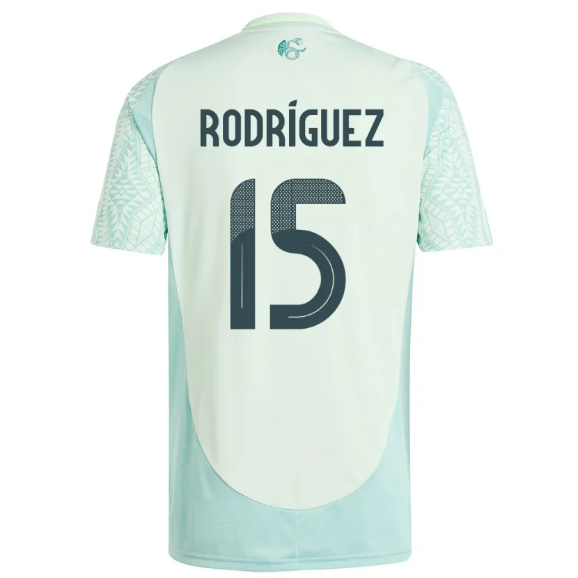 Danxen Dětské Mexiko Jorge Rodriguez #15 Povlečení Zelené Daleko Hráčské Dresy 24-26 Dres