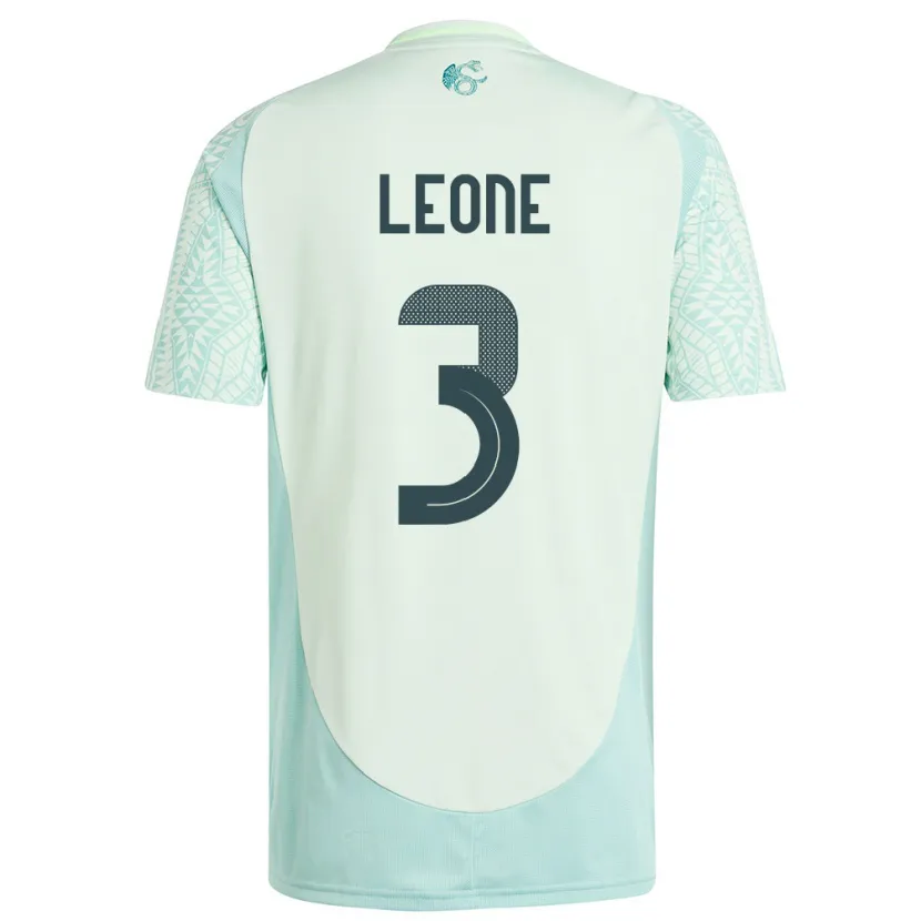 Danxen Dětské Mexiko Antonio Leone #3 Povlečení Zelené Daleko Hráčské Dresy 24-26 Dres