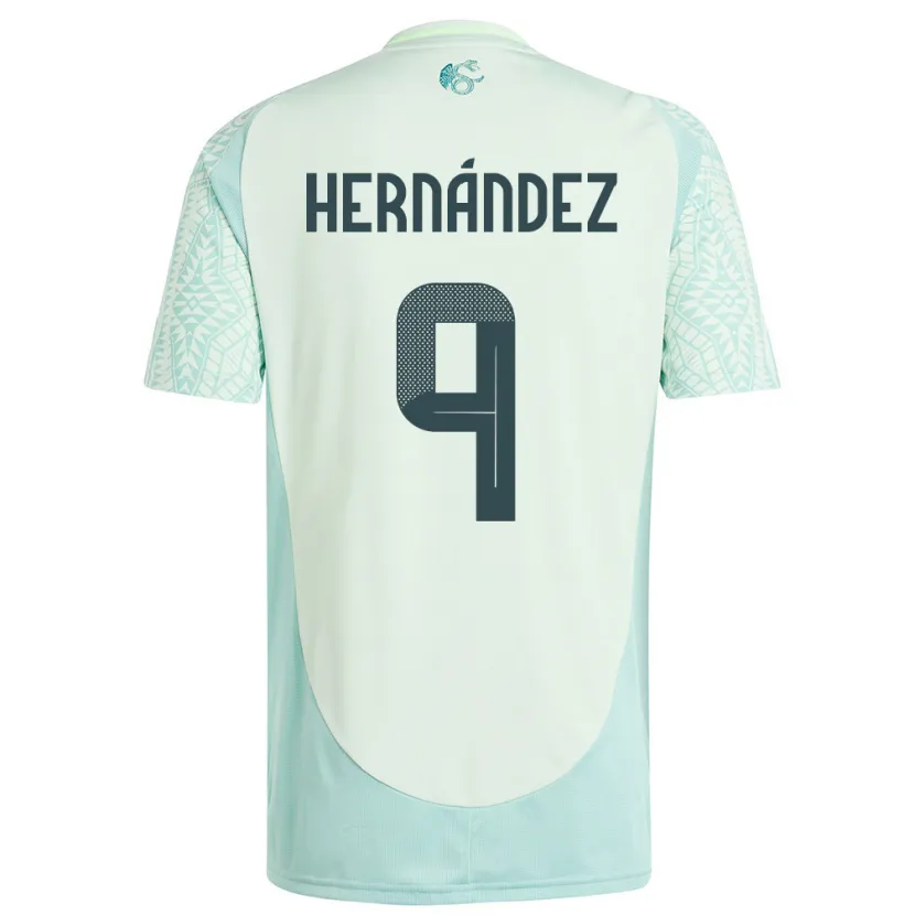 Danxen Dětské Mexiko Jesus Hernandez #9 Povlečení Zelené Daleko Hráčské Dresy 24-26 Dres