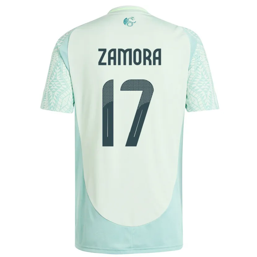 Danxen Dětské Mexiko Saul Zamora #17 Povlečení Zelené Daleko Hráčské Dresy 24-26 Dres