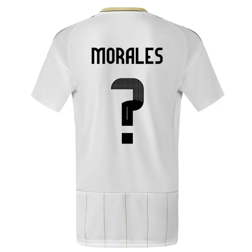 Danxen Dětské Kostarika Bryan Morales #0 Bílý Daleko Hráčské Dresy 24-26 Dres