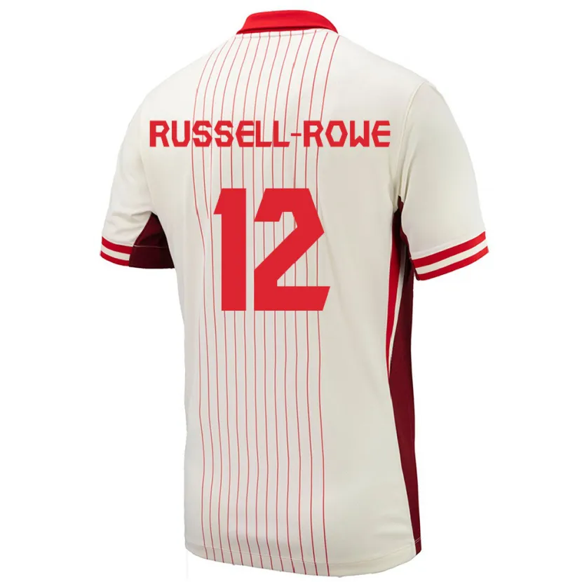 Danxen Dětské Kanada Jacen Russell-Rowe #12 Bílý Daleko Hráčské Dresy 24-26 Dres