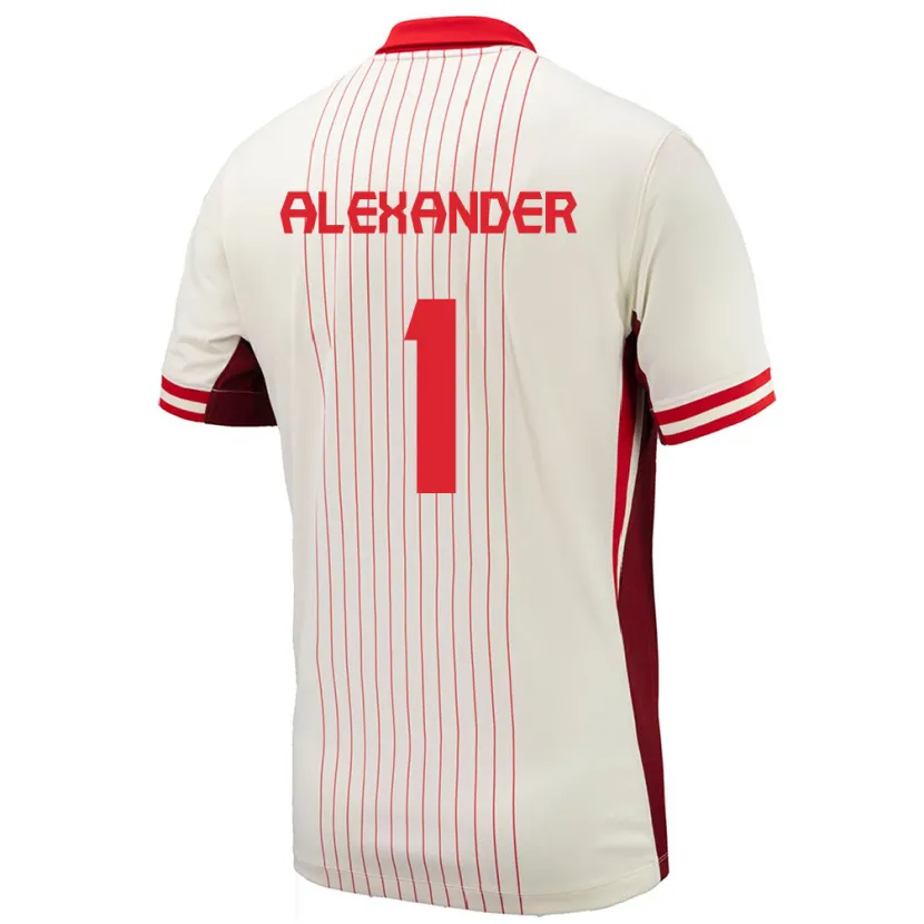 Danxen Dětské Kanada Ben Alexander #1 Bílý Daleko Hráčské Dresy 24-26 Dres