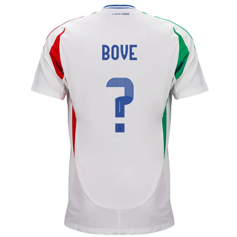 Danxen Dětské Itálie Edoardo Bove #0 Bílý Daleko Hráčské Dresy 24-26 Dres