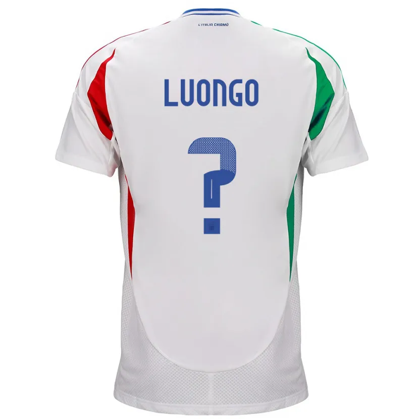 Danxen Dětské Itálie Andrea Luongo #0 Bílý Daleko Hráčské Dresy 24-26 Dres