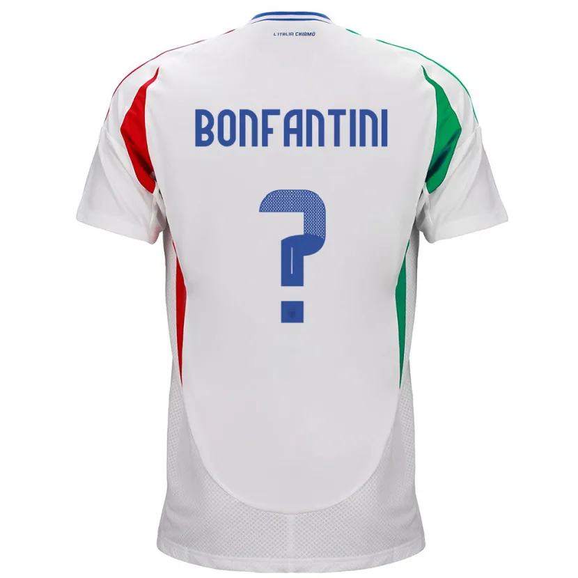 Danxen Dětské Itálie Agnese Bonfantini #0 Bílý Daleko Hráčské Dresy 24-26 Dres
