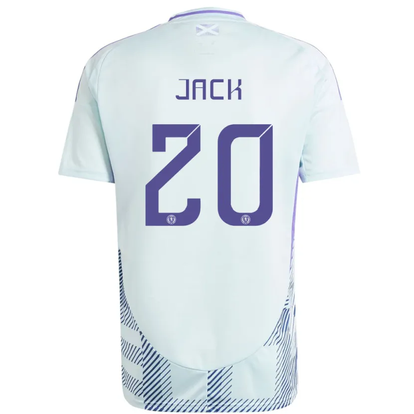 Danxen Dětské Skotsko Ryan Jack #20 Světle Mátově Modrá Daleko Hráčské Dresy 24-26 Dres