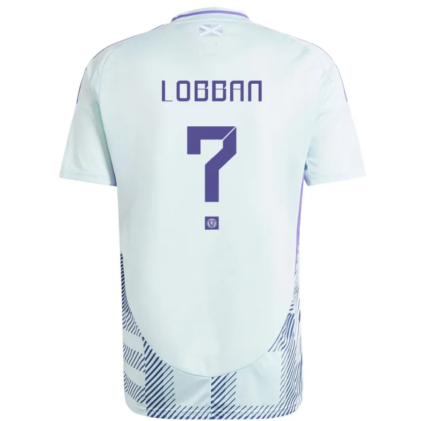 Danxen Dětské Skotsko Dylan Lobban #0 Světle Mátově Modrá Daleko Hráčské Dresy 24-26 Dres