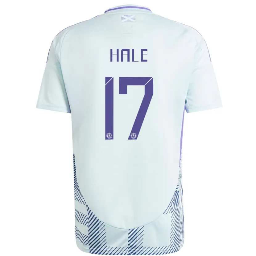 Danxen Dětské Skotsko Finlay Hale #17 Světle Mátově Modrá Daleko Hráčské Dresy 24-26 Dres