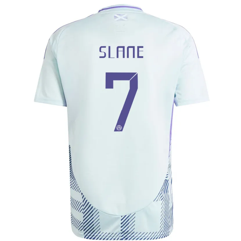 Danxen Dětské Skotsko Paul Slane #7 Světle Mátově Modrá Daleko Hráčské Dresy 24-26 Dres