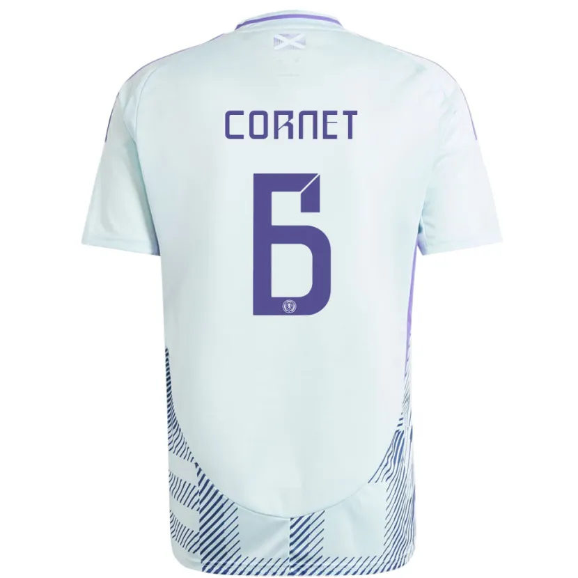 Danxen Dětské Skotsko Chelsea Cornet #6 Světle Mátově Modrá Daleko Hráčské Dresy 24-26 Dres