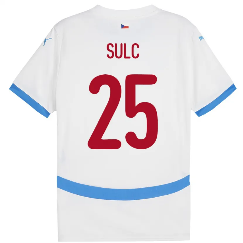 Danxen Dětské Česko Pavel Sulc #25 Bílý Daleko Hráčské Dresy 24-26 Dres
