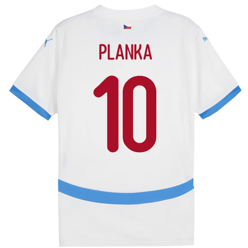 Danxen Dětské Česko David Planka #10 Bílý Daleko Hráčské Dresy 24-26 Dres