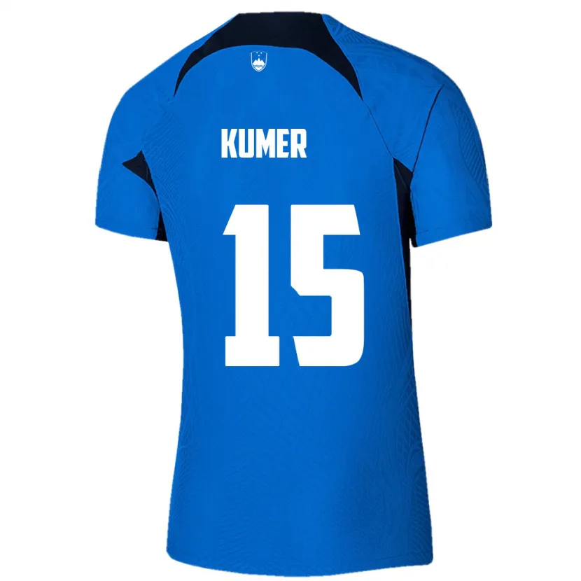 Danxen Dětské Slovinsko Alin Kumer #15 Modrý Daleko Hráčské Dresy 24-26 Dres