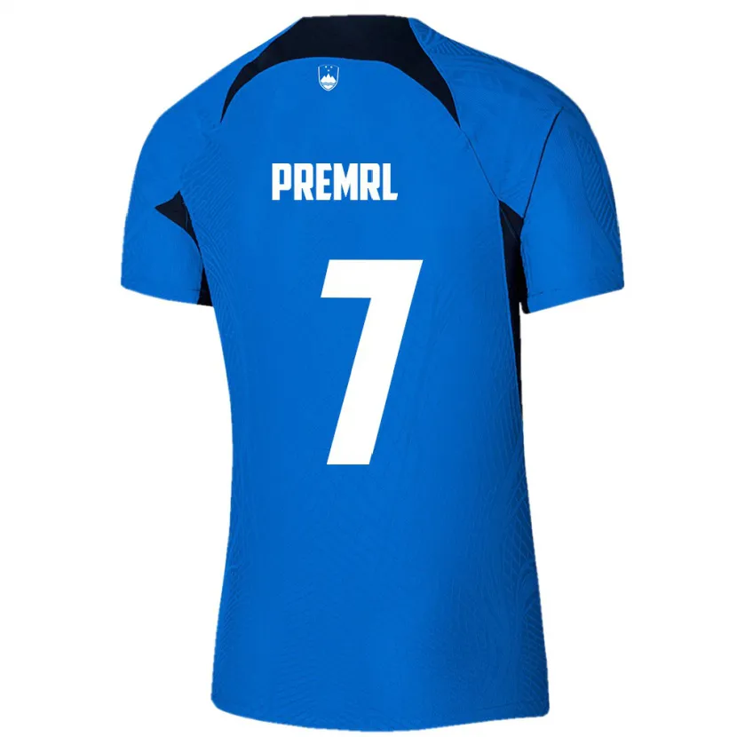 Danxen Dětské Slovinsko Jaka Premrl #7 Modrý Daleko Hráčské Dresy 24-26 Dres