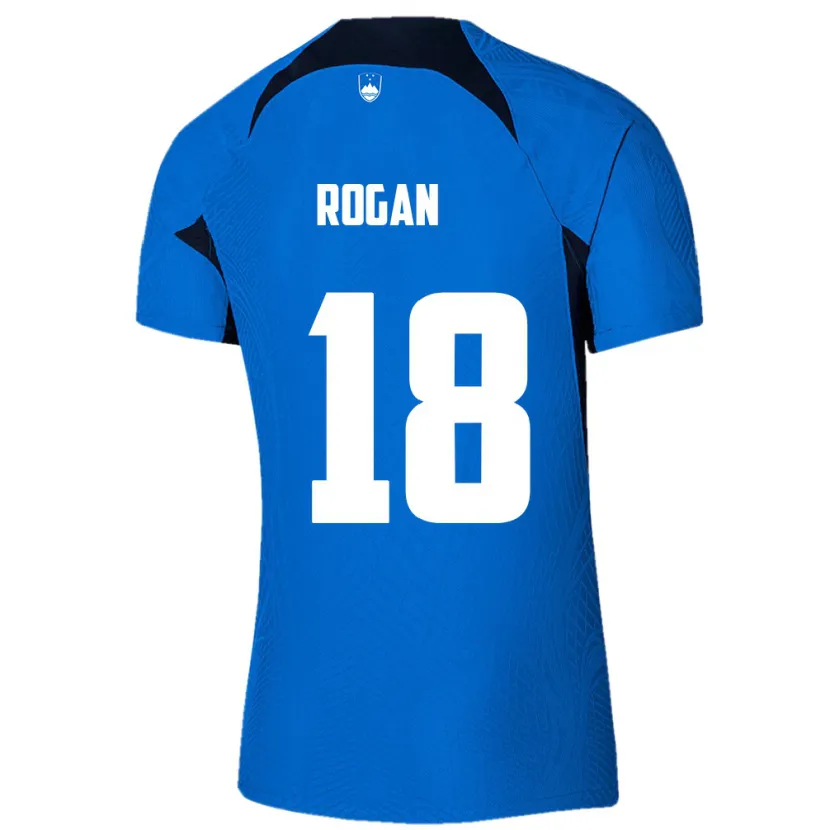 Danxen Dětské Slovinsko Manja Rogan #18 Modrý Daleko Hráčské Dresy 24-26 Dres