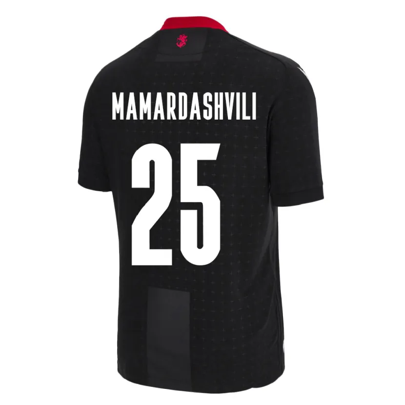 Danxen Dětské Georgia Giorgi Mamardashvili #25 Černá Daleko Hráčské Dresy 24-26 Dres