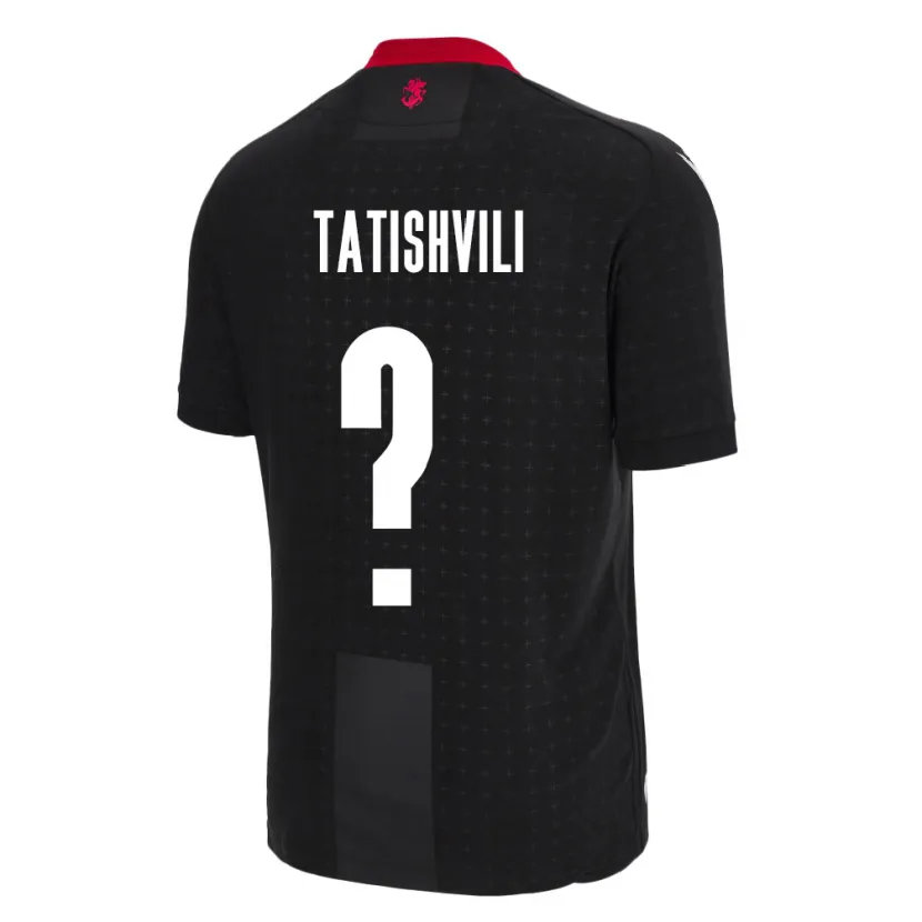 Danxen Dětské Georgia Sandro Tatishvili #0 Černá Daleko Hráčské Dresy 24-26 Dres