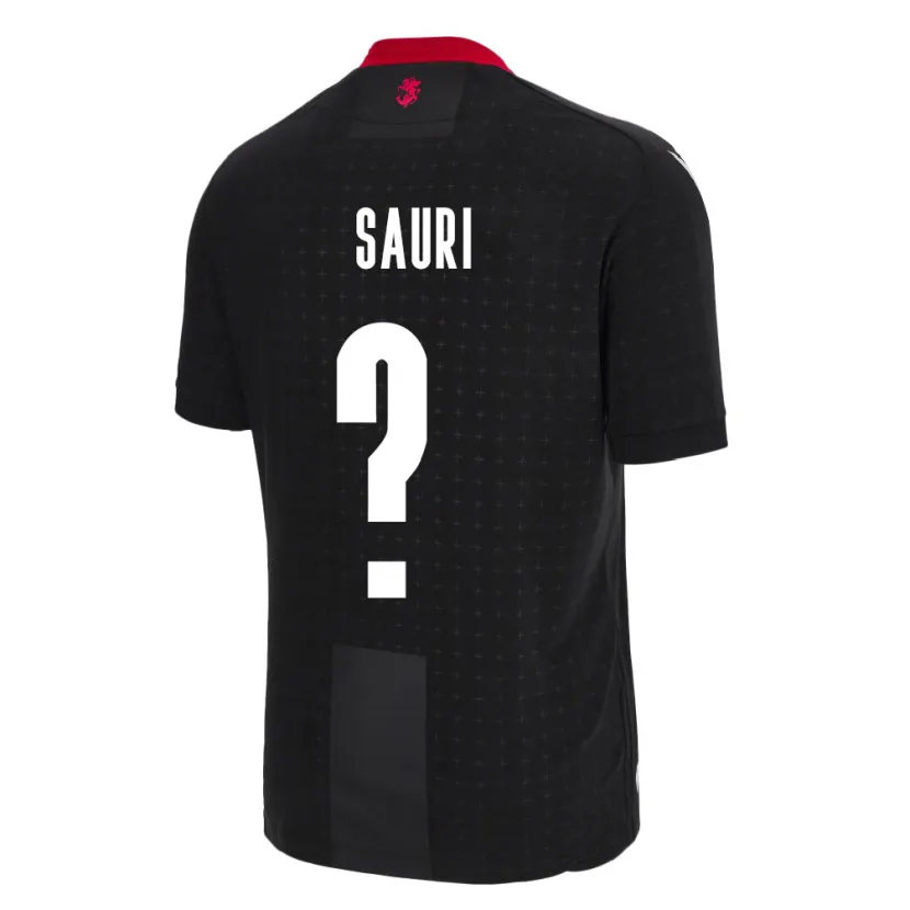 Danxen Dětské Georgia Mate Sauri #0 Černá Daleko Hráčské Dresy 24-26 Dres