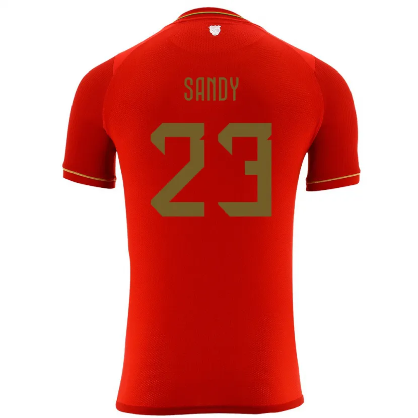 Danxen Dětské Bolívie Daniel Sandy #23 Červené Daleko Hráčské Dresy 24-26 Dres