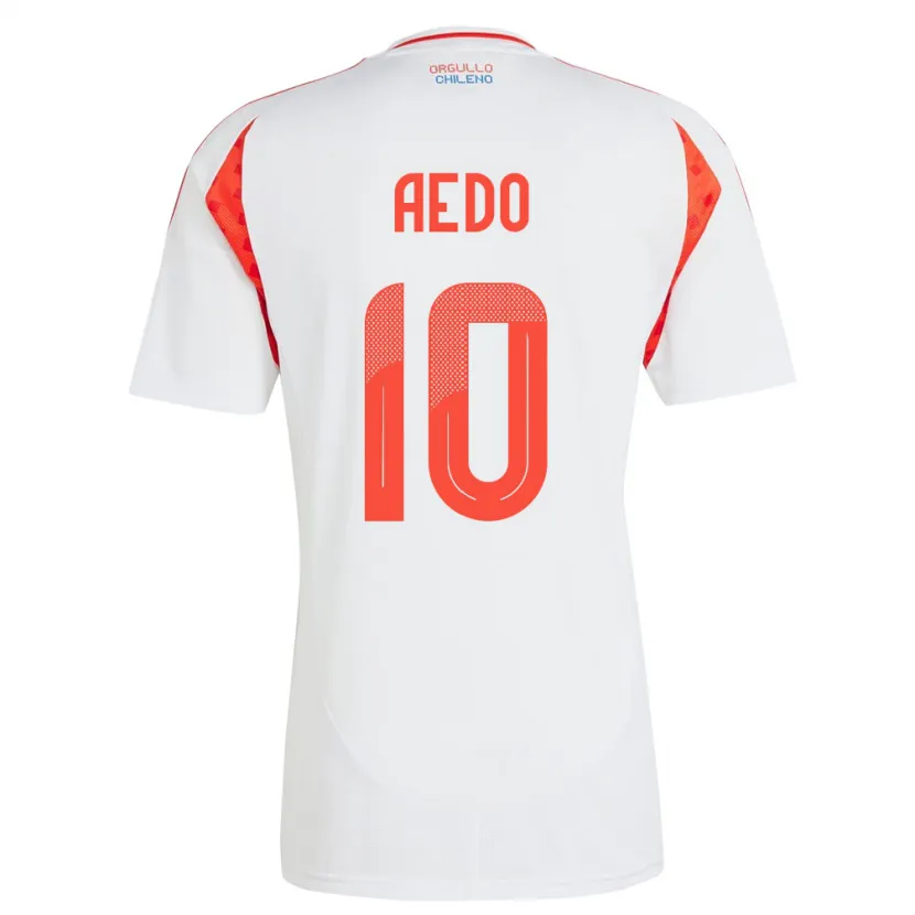 Danxen Dětské Chile Yanara Aedo #10 Bílý Daleko Hráčské Dresy 24-26 Dres