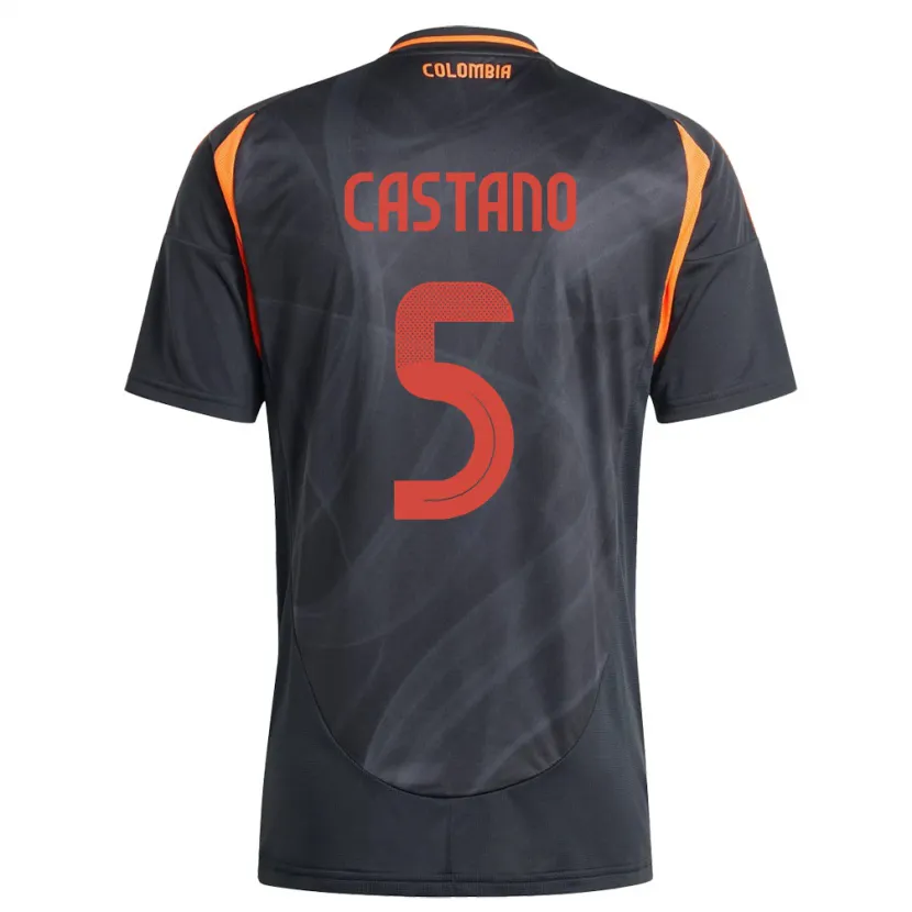 Danxen Dětské Kolumbie Kevin Castaño #5 Černá Daleko Hráčské Dresy 24-26 Dres