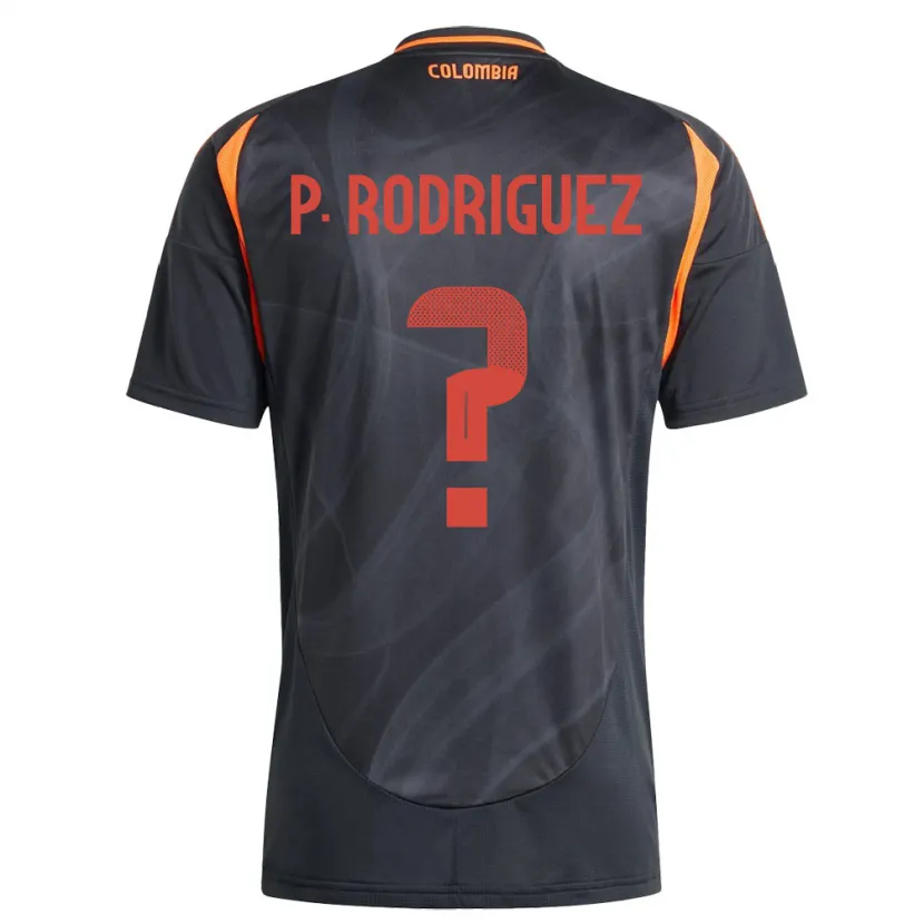 Danxen Dětské Kolumbie Pedro Rodríguez #0 Černá Daleko Hráčské Dresy 24-26 Dres