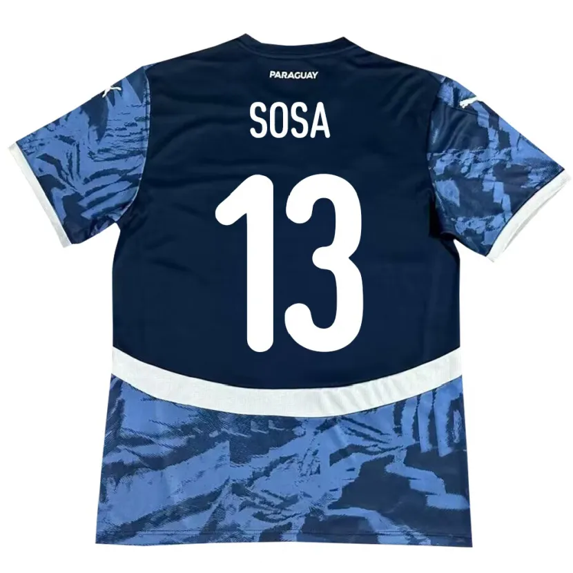 Danxen Dětské Paraguay Alex Sosa #13 Modrý Daleko Hráčské Dresy 24-26 Dres