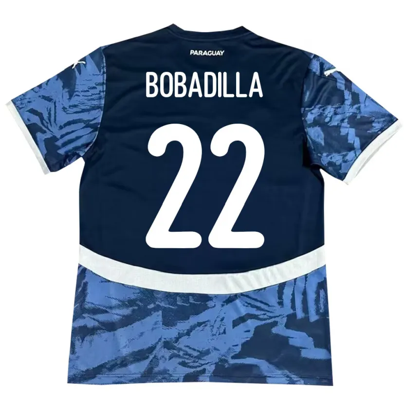 Danxen Dětské Paraguay Dylan Bobadilla #22 Modrý Daleko Hráčské Dresy 24-26 Dres