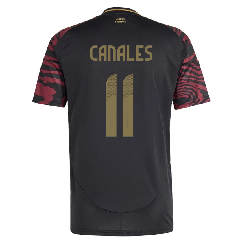 Danxen Dětské Peru Xioczana Canales #11 Černá Daleko Hráčské Dresy 24-26 Dres