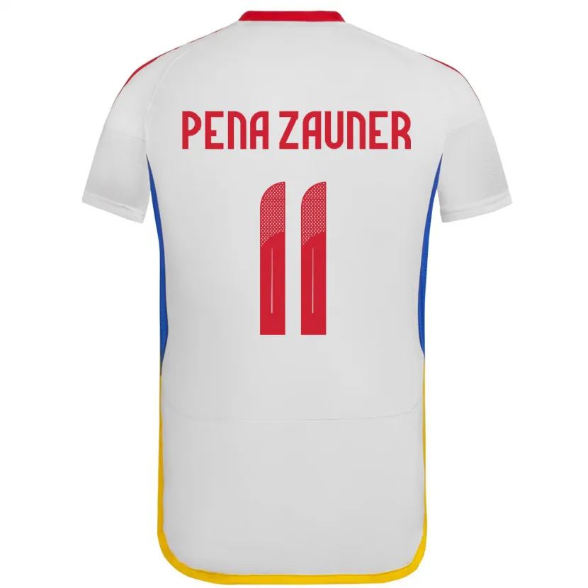 Danxen Dětské Venezuela Enrique Peña Zauner #11 Bílý Daleko Hráčské Dresy 24-26 Dres
