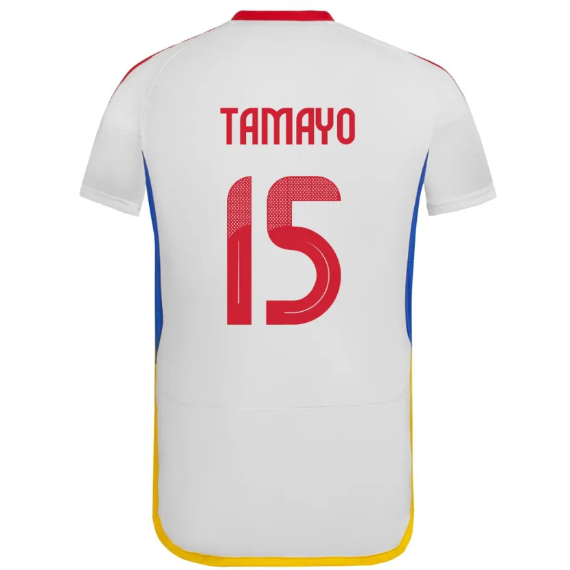 Danxen Dětské Venezuela Bianneider Tamayo #15 Bílý Daleko Hráčské Dresy 24-26 Dres