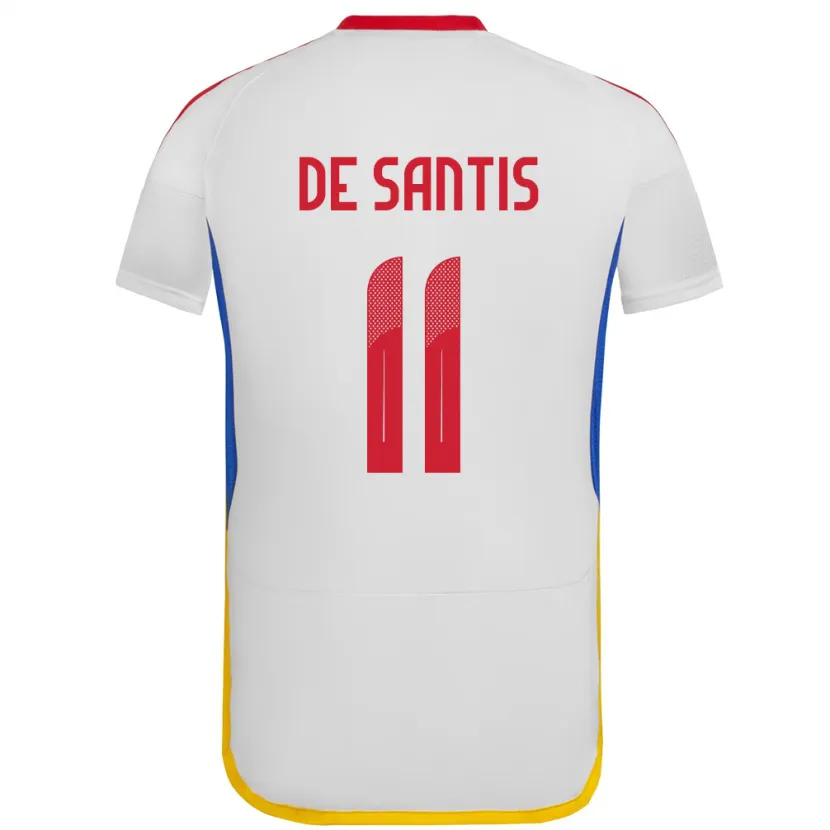 Danxen Dětské Venezuela Jeriel De Santis #11 Bílý Daleko Hráčské Dresy 24-26 Dres