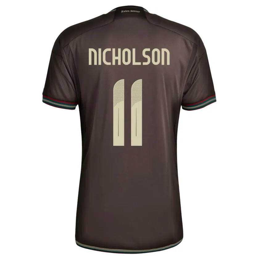 Danxen Dětské Jamajka Shamar Nicholson #11 Noční Hnědá Daleko Hráčské Dresy 24-26 Dres