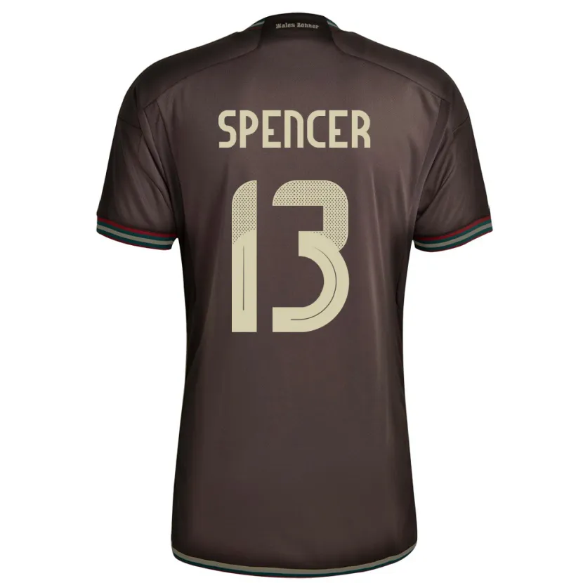 Danxen Dětské Jamajka Rebecca Spencer #13 Noční Hnědá Daleko Hráčské Dresy 24-26 Dres