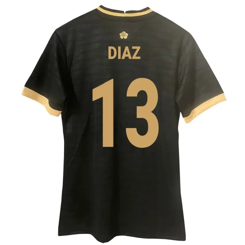 Danxen Dětské Panama Érick Díaz #13 Černá Daleko Hráčské Dresy 24-26 Dres
