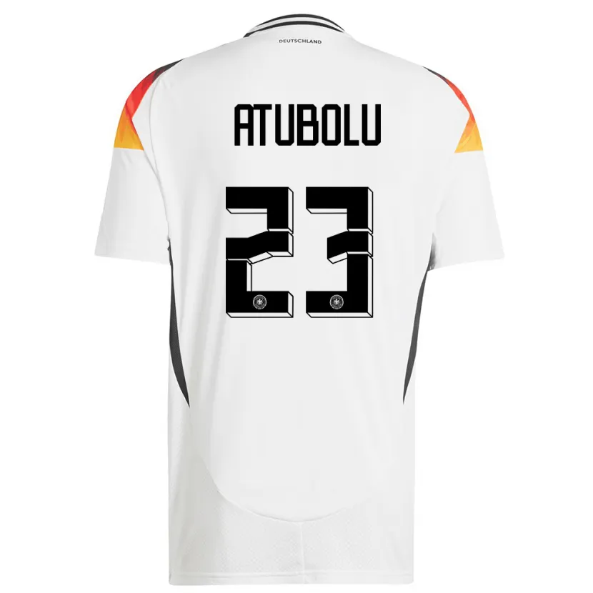 Danxen Pánské Německo Noah Atubolu #23 Bílý Domů Hráčské Dresy 24-26 Dres