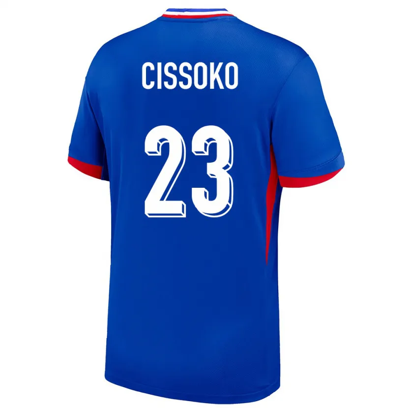 Danxen Pánské Francie Hawa Cissoko #23 Modrý Domů Hráčské Dresy 24-26 Dres