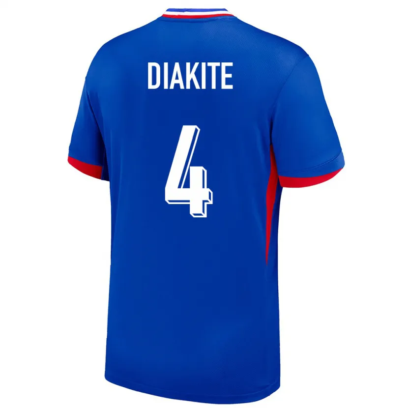 Danxen Pánské Francie Bafode Diakite #4 Modrý Domů Hráčské Dresy 24-26 Dres