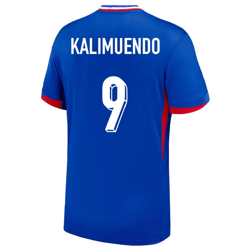 Danxen Pánské Francie Arnaud Kalimuendo #9 Modrý Domů Hráčské Dresy 24-26 Dres