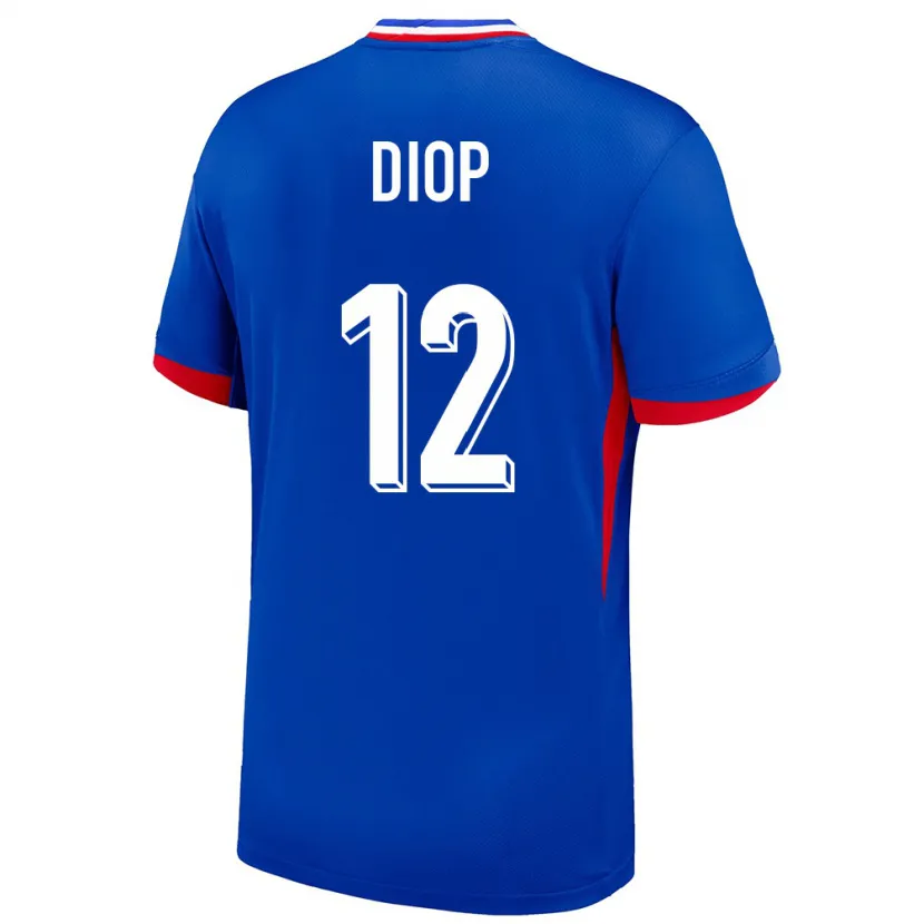 Danxen Pánské Francie Sofiane Diop #12 Modrý Domů Hráčské Dresy 24-26 Dres