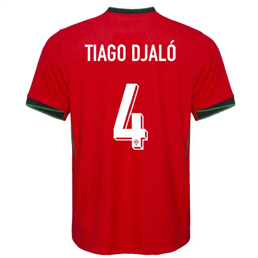 Danxen Pánské Portugalsko Tiago Djalo #4 Červené Domů Hráčské Dresy 24-26 Dres