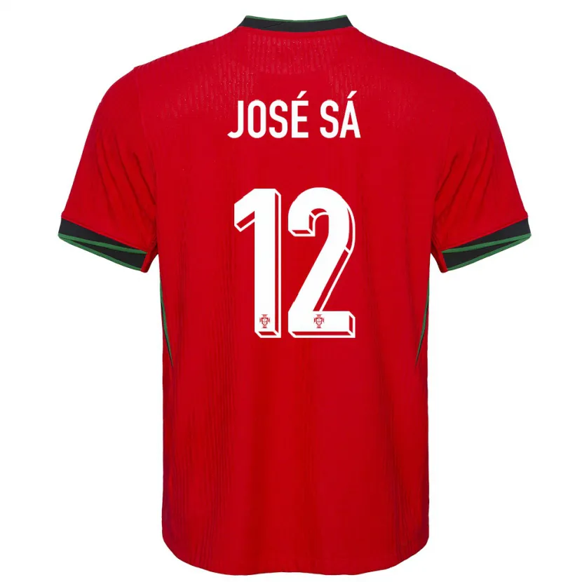 Danxen Pánské Portugalsko Jose Sa #12 Červené Domů Hráčské Dresy 24-26 Dres