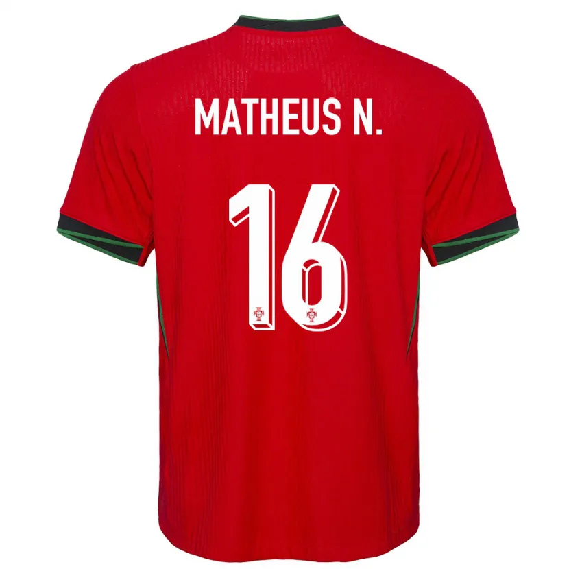 Danxen Pánské Portugalsko Matheus Nunes #16 Červené Domů Hráčské Dresy 24-26 Dres