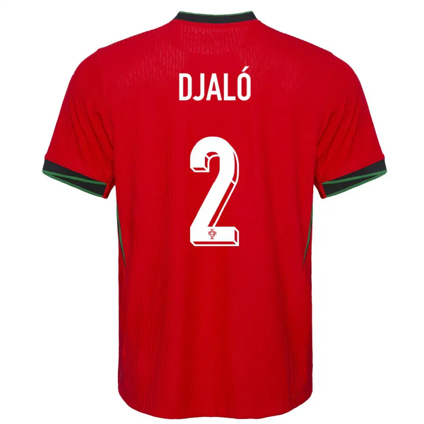 Danxen Pánské Portugalsko Tiago Djalo #2 Červené Domů Hráčské Dresy 24-26 Dres