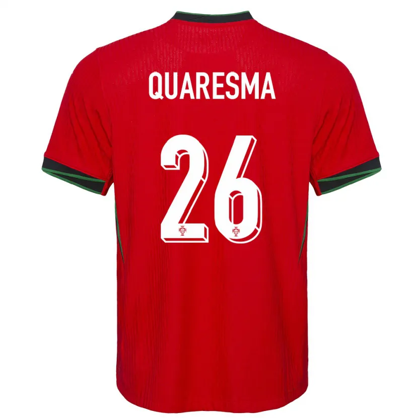 Danxen Pánské Portugalsko Eduardo Quaresma #26 Červené Domů Hráčské Dresy 24-26 Dres
