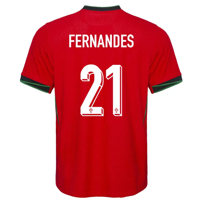 Danxen Pánské Portugalsko Mateus Fernandes #21 Červené Domů Hráčské Dresy 24-26 Dres