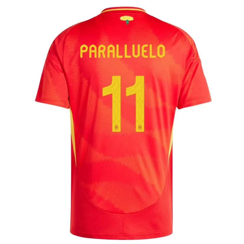 Danxen Pánské Španělsko Salma Paralluelo #11 Červené Domů Hráčské Dresy 24-26 Dres